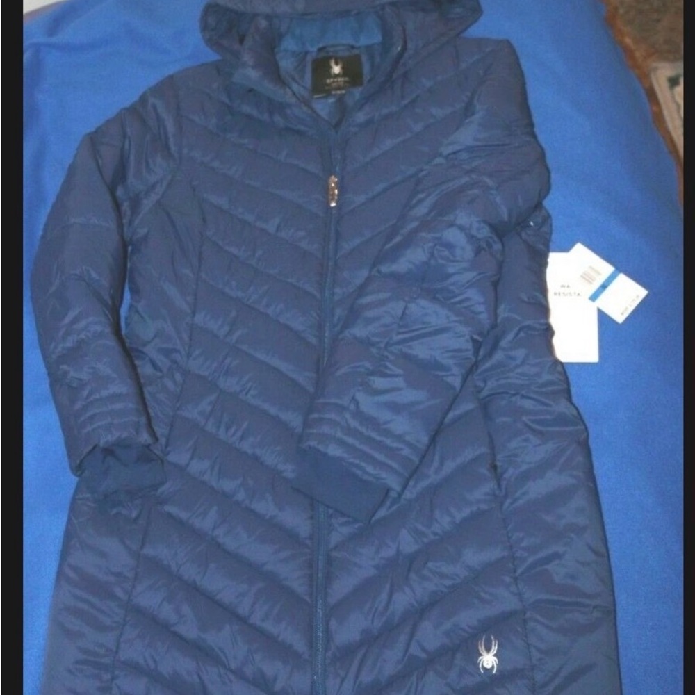 Spyder NWT Dark Blue Puffer Jacket